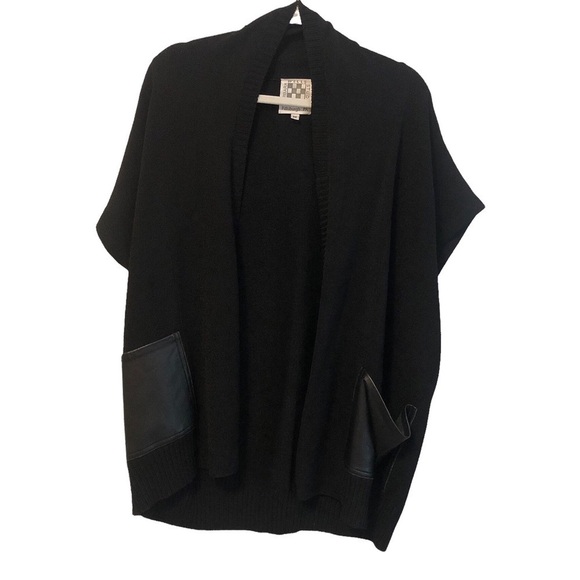 Barbara Wells Studio Pittsburg PA Leather Pocket Vest Medium - Picture 1 of 5